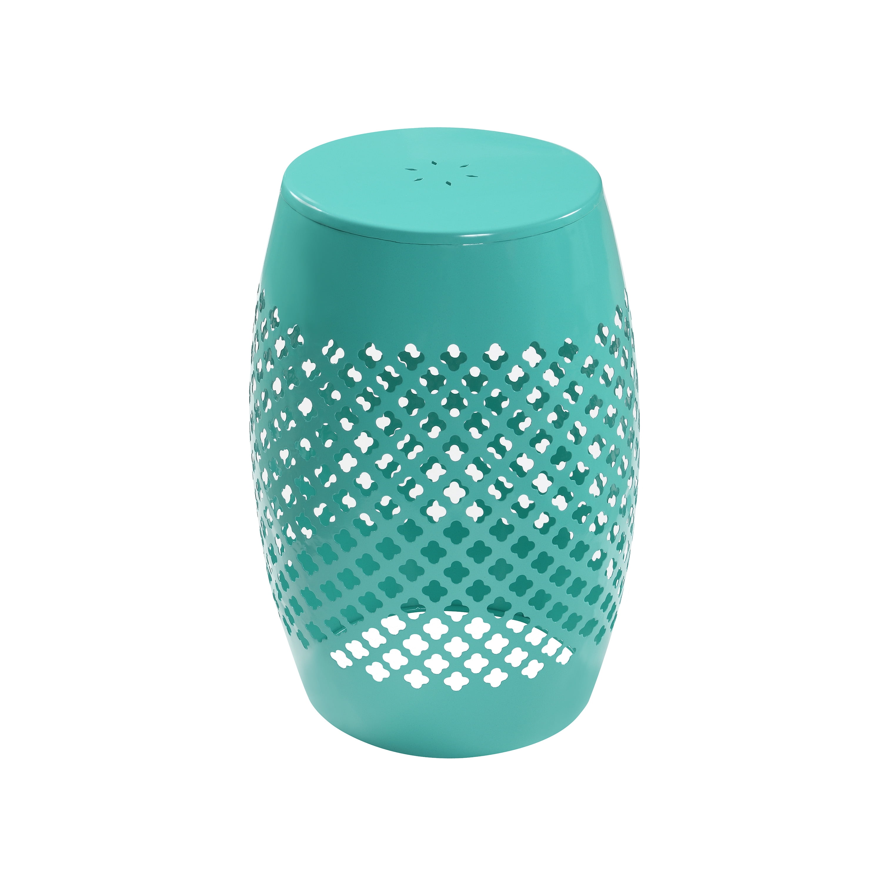 AC Pacific Powder Coated Iron Outdoor Green Side Table
