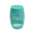 thumbnail image 3 of AC Pacific Powder Coated Iron Outdoor Green Side Table, 3 of 7