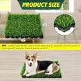9 Pack 12" × 12" Artificial Grass Tiles SelfDraining, Interlocking