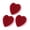 3-piece set, variant on Heart Shaped Double Sided Scrub Sponge - 3.5 x 3.5 x 1.2 Inch Non Scratch, Red Scouring Pad and Pink Soft Side, 3 Pack