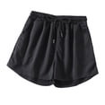 thumbnail image 4 of StSilkitty Lounge Shorts for Womens Summer Casual Stretch Shorts Beach Lightweight High Waist Wide Leg Shorts, 4 of 5