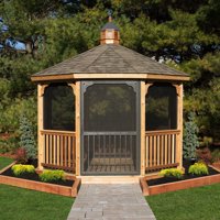 YardCraft Screen Package for 12 ft. Cedar Octagon Gazebo