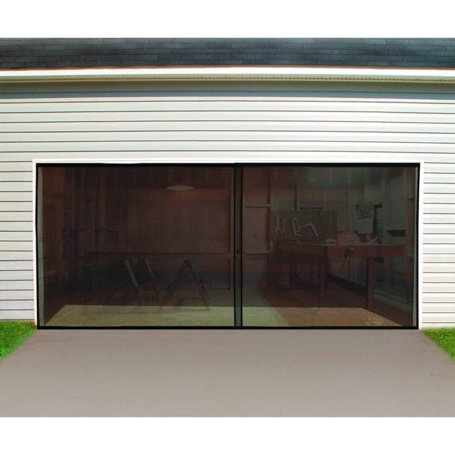 Double Car 7' x 16' Garage Door Screen by, Double Car Garage Door