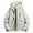 White, variant on Winter Jackets for Men and Women Men's Fashion Casual Solid Color Pockets Zipper Jacket Long Sleeve Hooded Casual Outwear Coat Windbreaker