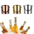thumbnail image 3 of RABBITH 3 Liter Champagne/Rose Gold/ Silver Liquor Stainless Steel Ice Chilling Bucket, 3 of 11