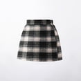 thumbnail image 5 of XXWXYD Kids Girls Plaid Skirt A-Line Wool Mini Liner Cute Elastic High Waisted School Unifor𝗆 Skort Tartan Pleated Fall Winter, 5 of 5