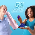 thumbnail image 4 of MySmile LP211 Portable Water Flosser Cordless for Teeth & 30pcs Mouthwash Combo, Power Water Dental Flosser Electric Picks, Rechargeable Oral Irrigator, Waterproof, 5 Modes, 8 Tips, Travel Bag, Pink, 4 of 14