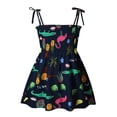 thumbnail image 5 of Robe d'Été 2024 pour Filles, Robe à Bretelles Imprimée Florale pour Enfants 2-7 Ans, Robe de Plage Mini Princesse, 5 of 5