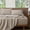 Cream Grey, variant on MooMee 100% Washed Cotton Sheet Set King Linen Like Textured Breathable Durable Soft Comfy 4pcs (Dark Grey)