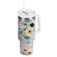 thumbnail image 7 of Yayeee Tumbler with Lid and Straw 40oz Stainless Steel with Handle Iced Coffee Vacuum Insulated Water Bottle, 7 of 7