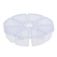 thumbnail image 1 of Fiudx Caja de Almacenamiento de Escritorio de Plástico de 8 Rejillas, Color Blanco, 1 of 4