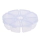thumbnail image 1 of Bolsa de maquillaje, bolsa de cosméticos, bolsa de maquillaje grande para mujer, caja de almacenamiento de escritorio de plástico de 8 rejillas, color blanco, 1 of 4