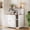 White, variant on Studyset Large Cat Litter Box Enclosure with Scratch Pad, Dog Proof Hidden Cabinet, Automatic Litter Box Furniture, Dog-Proof Litter Cabinet with Outlet, Fits Most Self-Cleaning Litter Boxes
