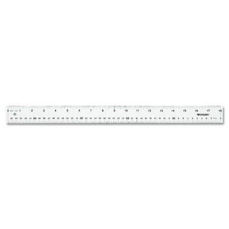 ACME UNITED CORPORATION Plastic Ruler, 18 Long, Clear