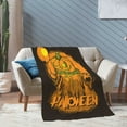 thumbnail image 4 of XMXT Flannel Warm Throw Blanket, Halloween Pumpkin Man Bedroom Decor Blankets for Bed Couch Living Room, 50 x 70 inches, 4 of 9