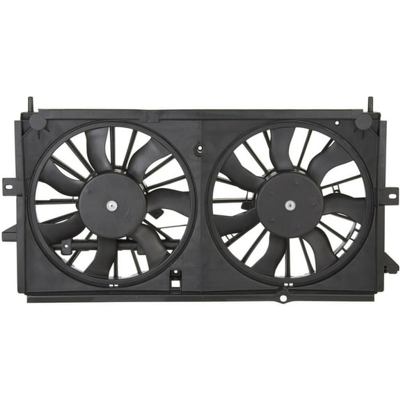 Dual Radiator and Condenser Fan Assembly - Pacific Best Inc. Fit/For 22137318 02-05 Buick Century, 02-04 Regal 3.1/3.8L