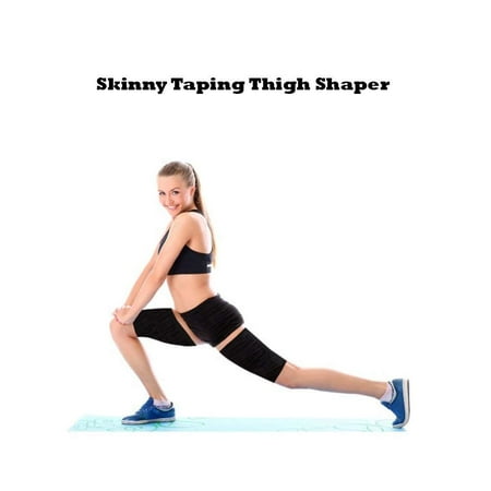 Black color Skinny Taping best for Thigh Shaper (Best Exercise For Skinny Thighs)