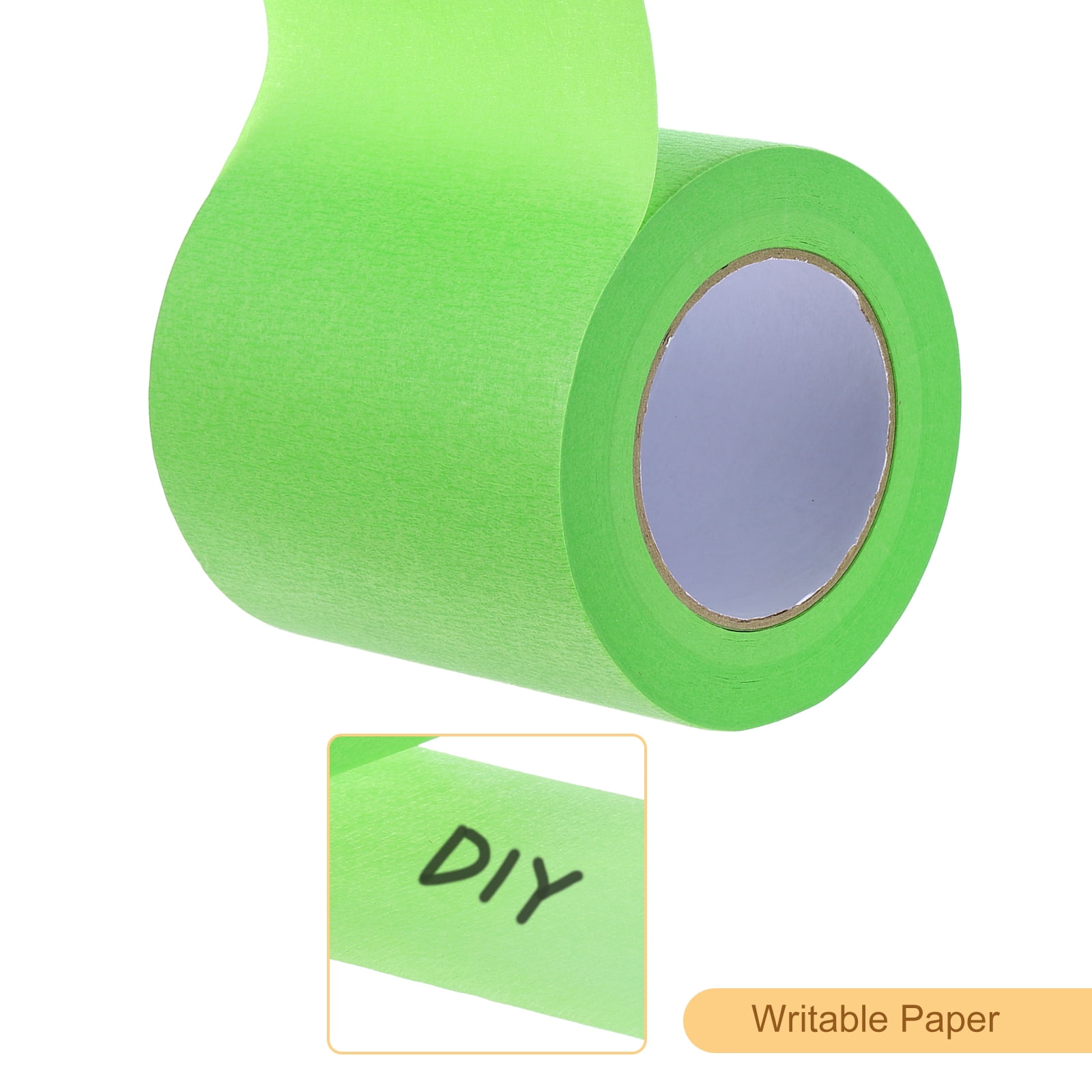 Masking Tape Green Painters Tape Paper Tape [for Crafts DIY Walls Painting Decoration]- 5 Inch x 60 Yards/1 Roll