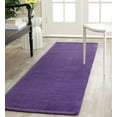 thumbnail image 3 of SAFAVIEH Himalaya Rachelle Solid Wool Runner Rug, Purple, 2'3" x 8', 3 of 9