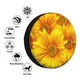 thumbnail image 4 of Kdxio Spare Tire Cover for RV Trailer, Waterproof Wheel Cover,Camper Spare Tire Cover Fit for Rv SUV Truck Travel Trailer 14 inch-3D Sunflowers, 4 of 8