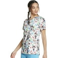 thumbnail image 7 of Dickies EDS Medical Scrubs Top for Women V-Neck DK704, XL, Meowdy Purrtner, 7 of 7
