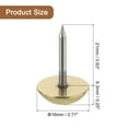 thumbnail image 2 of Uxcell 20Pcs Solid Brass Tacks, 18 mm Retro Upholstery Nails Tack for Furniture Decorative Push Pins, Gold, 2 of 4
