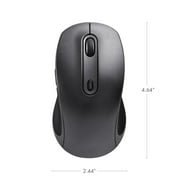 onn 5-Button Wireless Bluetooth Ambidextrous Mouse, USB-A Nano Receiver, Black