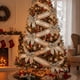 thumbnail image 2 of Arcos de Navidad para el Envoltorio de Regalos Cinta de Satén de Seda de Champaña 200x6.3cm, Cinta de Navidad para la Decoración Del Árbol de la Caja de Regalos Rosa Blanca Plata Copo de Nieve Plaid, 2 of 6