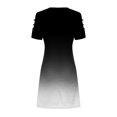 thumbnail image 5 of Vestidos Para Mujer Vestidos Casuales Adelgazamiento Empate en La Espalda Impreso Mangas Cortas Vestido de Hombros Descubiertos Odeerbi ODB158167, 5 of 5