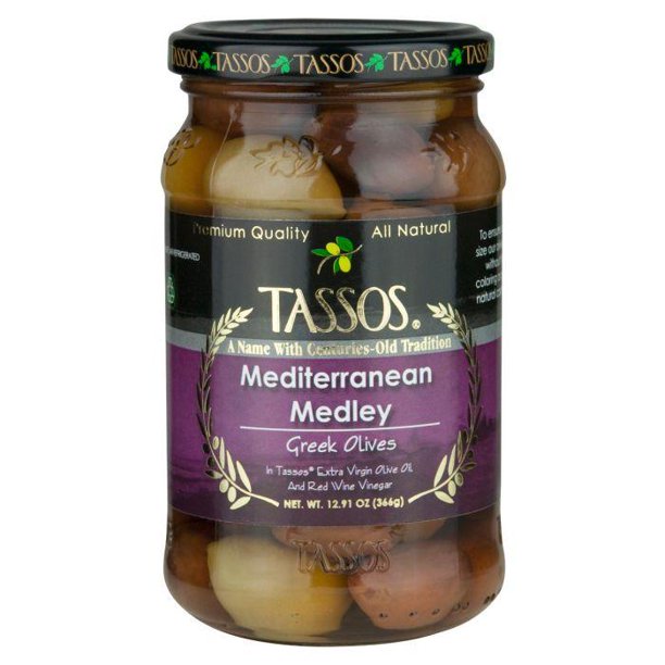 Mediterranean Medley Olives (Tassos) 12.9 oz