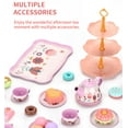 Welltop 46PCS Pretend Play Tea Set Toys with Large Capacity Carry Case