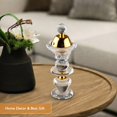 thumbnail image 4 of LUCKUP Crystal Incense Burner Bakhoor Burner Arabian Diffuser Frankincense Resin Burner Home Deco Aromatherapy Ornament for Yoga Meditation Spa, Flower-Shape M, 4 of 7