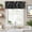 Black, variant on Black Spring Floral Farmhouse Short Window Curtain Valances, Flowers Botanical Elegant Pastoral Rod Pocket Kitchen Valances for Living Room Bedroom Bathroom Cafe 42" x 18"