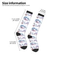 thumbnail image 2 of Pofeuu Snowy Cottage Holiday Scene Print Stockings, Adult Running Hiking Socks for Youth and Adult, 2 of 6
