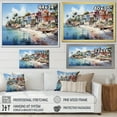 thumbnail image 4 of Designart "Coastal Village Dominican Dreamy painting I" Nautical & Beach Wall Art Living Room, 4 of 5
