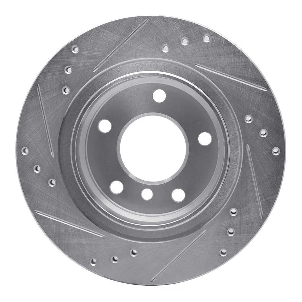 Dynamic Friction Company 631-31047R DFC Brake Rotor - Drilled And Slotted - Silver