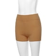 thumbnail image 5 of A2Y Women's Basic Solid Premium Cotton High Rise Bike Shorts Coffee 1XL, 5 of 6