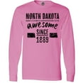 thumbnail image 3 of Inktastic North Dakota Awesome Since 1889 Long Sleeve T-Shirt, 3 of 5
