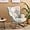 Blue, variant on New Rocking Chair, Mid Century Fabric Rocker Chair with Wood Legs and Patchwork Linen for Livingroom Bedroom
