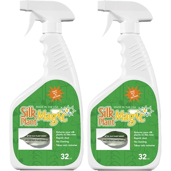 Screen Magic Silk Plant Magic Cleaner SPM32T Trigger Sprayer - UV Resistant - 2 Pack