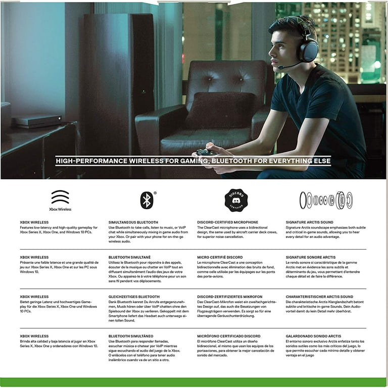 Casque d'écoute de jeu Arctis 9 X de SteelSeries pour Xbox One et Xbox  Series X S