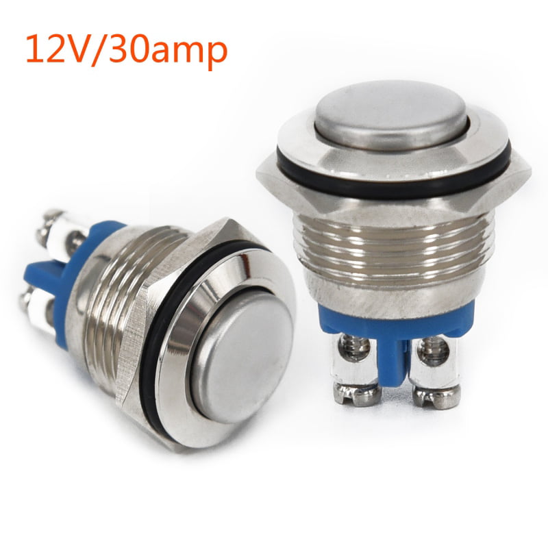 Details about   19mm Waterproof Starter Switch Boat Horn Momentary Push Button Stainless Steel B 