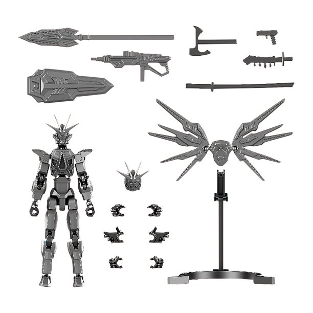 T13 Multi-Jointed Action Figures, Action Figures, T13 Action Figure, 3D Printed Multi-Jointed Movable Robot Desk Desktop Decoration Gift For Boys Child Adult (Gray)