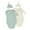 Apricot Green, variant on Gupgi 2 Pack Newborn Baby Sleeping Sack 0-3 Months Solid Color Long Sleeve Baby Swaddle Sleep Bag and Hat