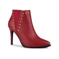 thumbnail image 1 of Unique Bargains Women's Pointed Toe Zipper Stiletto High Heel Ankle Boots, 1 of 7