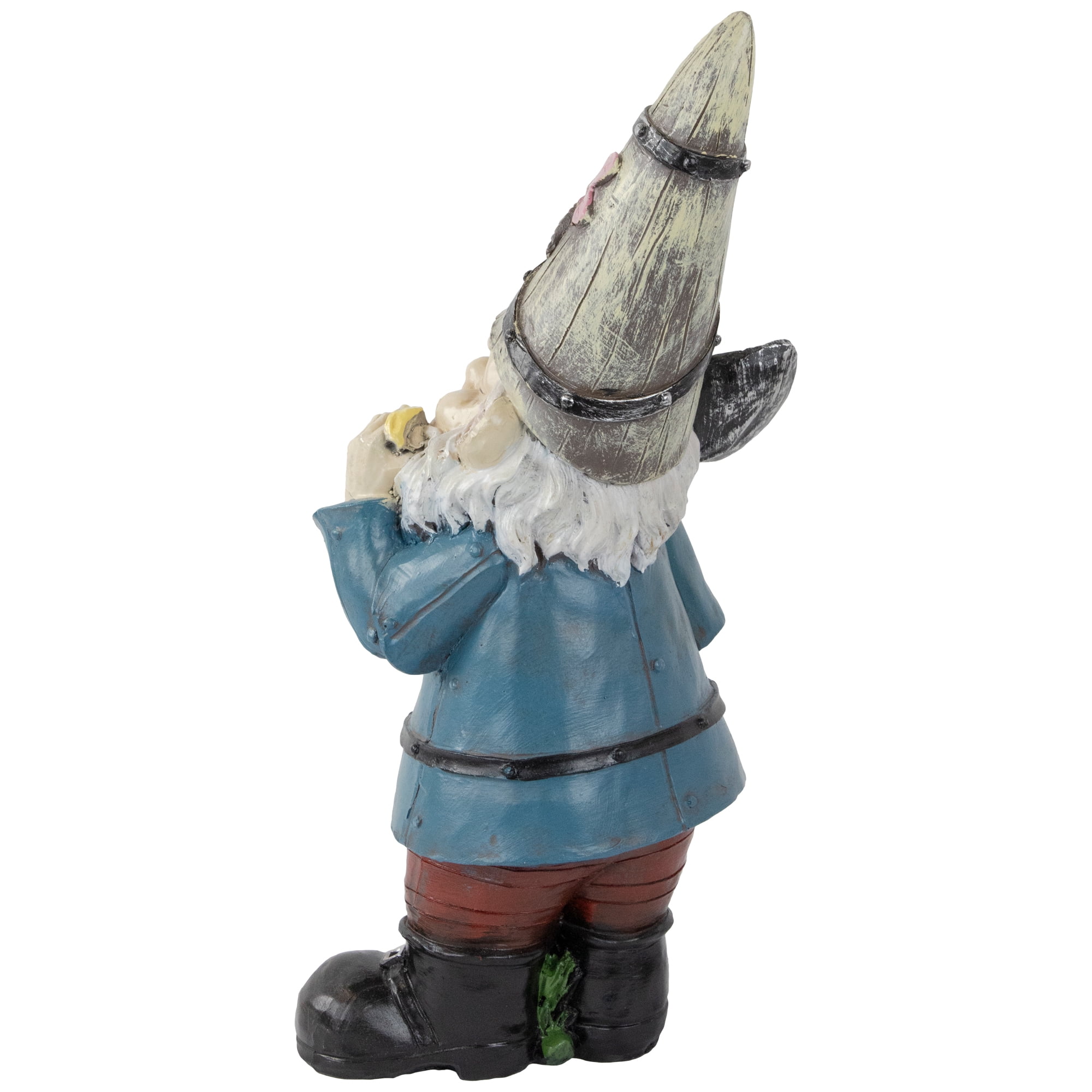 Northlight Gnome with Shovel Outdoor Garden Statue - 15.25"