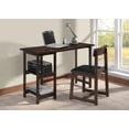 thumbnail image 6 of HomeRoots 285411 Vance Desk &amp; Chair  Black PU &amp; Espresso - 2 Piece, 6 of 6