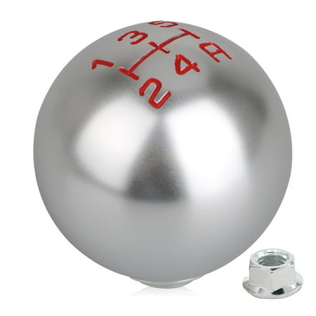 Shifter Knob Adapter Ball Shift Knob Adapter kit Universal Car Gear Shifter Lever Round Ball Shape Billet Aluminum Silvery ()