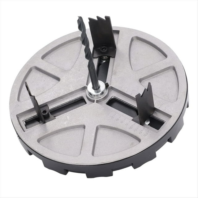 Perforadora Circular Redonda, Herramientas Perforadoras Ajustables con Broca de Posicionamiento y Hojas de 3 Dientes