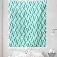 thumbnail image 1 of Shells Tapestry, Creeper Plant Wrap Up Everywhere Leaves of Foliage Illustration, Fabric Wall Hanging Decor for Bedroom Living Room Dorm, 5 Sizes, Pale Blue and Dark Seafoam, by Ambesonne, 1 of 1